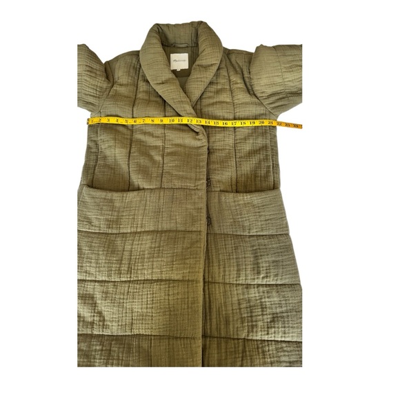 Madewell Light-spun Dumont Quilted Oversized Fit Olive/Green Jacket Size Small - Picture 9 of 16